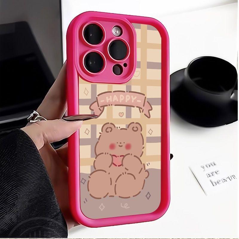 Nice bear kitten iPhone17Promax mobile phone case ladder for Apple 15promax all-inclusive Tianyan