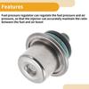 UXCELL Fuel Pressure Regulator for Harley Softail 2001-2007 No.2740801 Metal 20-70 Psi