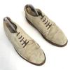 90s USA Made Vintage/COVE SHOE COMPANY/Suede Leather White Bucks Shoes/6.5D/24.5/Beige/Vibram Sole(USED)