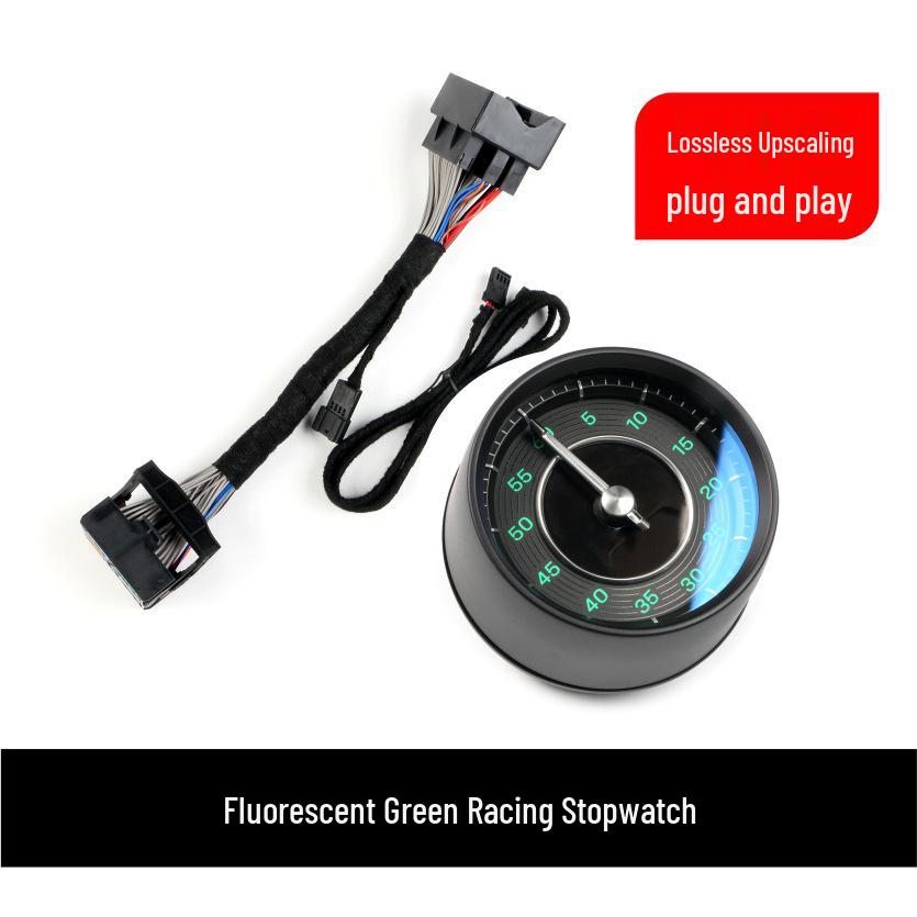 Porsche Taycan Dashboard Clock Upgrade: Mechanical Stopwatch Cover Plate