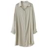 Sunscreen Clothing for Women Summer Thin Chiffon Cardigan with Long Sleeves Draped Over A Shawl Medium Length Shirt Collar Jacket