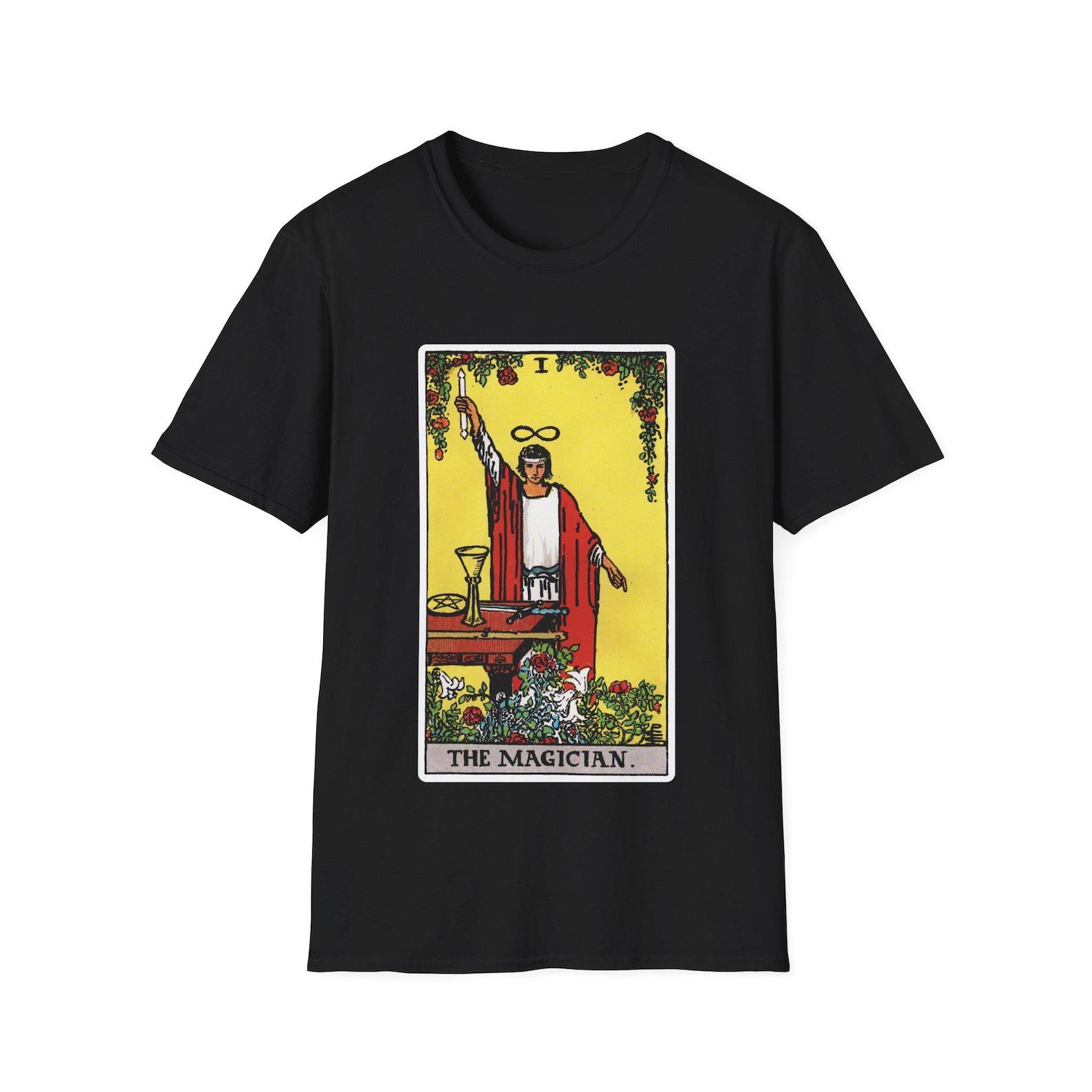 The Magician Tarot Card T-Shirt | Rider Waite Tarot Illustration 3XL