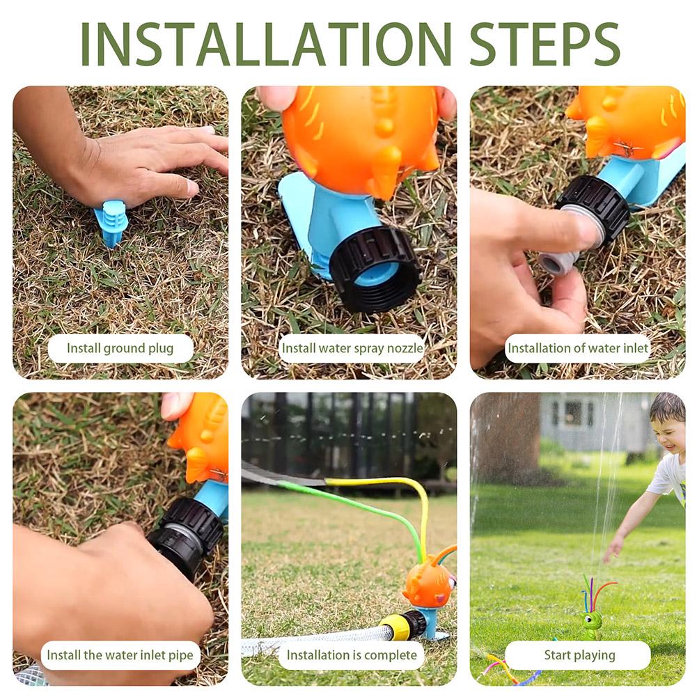 Dinosaur Water Sprinkler Toy For Summer Insteresting Water Play Toys For Kids Toddlers
