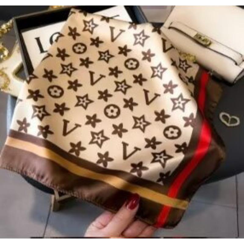 70 silk scarf square scarf high sense fashion versatile professional simulation silk small scarf versatile printed women's silk scarf
