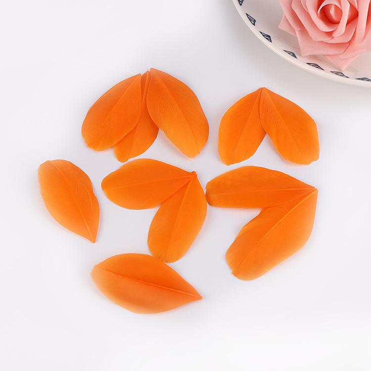 50Pcs5-8Cm Colored Goose Feather Floating Head Diy Jewelry Accessories Feather Goose Feather Craft Decorative Material