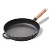 Wutuo 25cm Cast Iron Non-stick Skillet with Wooden Handle