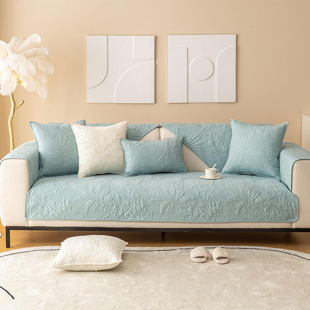 

Китайская подушка для дивана Four Seasons Универсальная вышивка Подушка из чистого хлопка Чехол на спинку из цельного дерева Новый китайский стиль Чехол на подушку для дивана 70*70