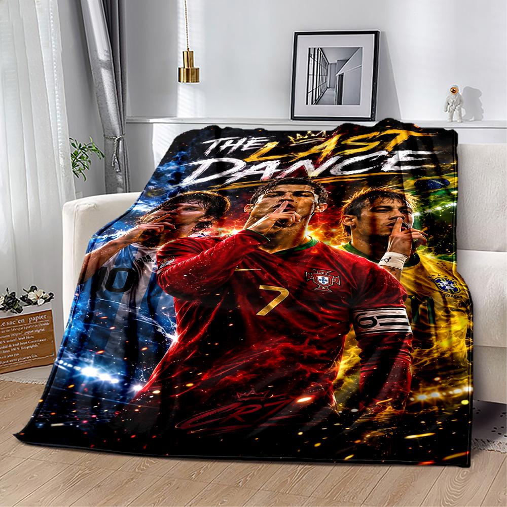 Ronaldo's Real Madrid Legend Blanket Soft Warm Cozy Suitable for Picnics Office Livingroom All-Season Use Stylish Decor Best Holiday Gift for Friends