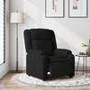 Electric Recliner Chair Black Fabric