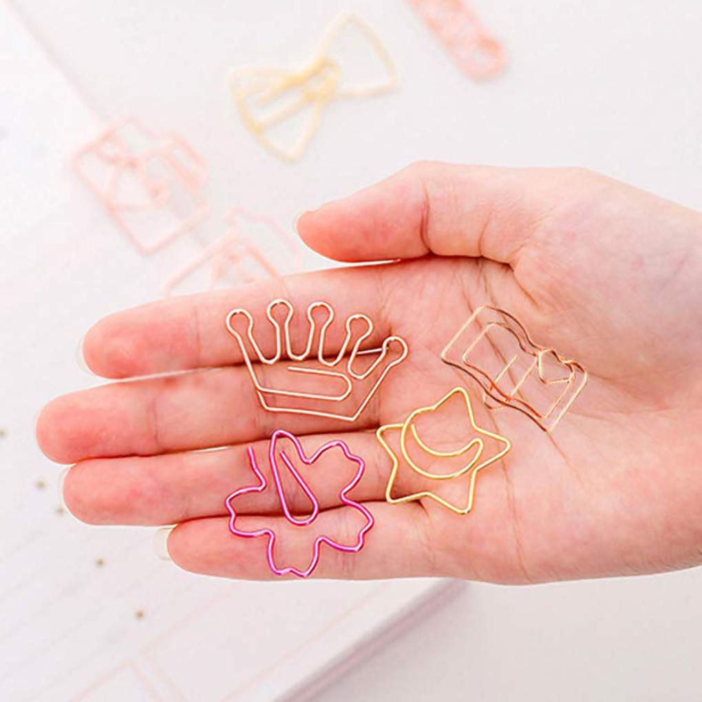 Open Book Shape Paper Clip Marking Document Photo Organizing Clip Metal Offic NE