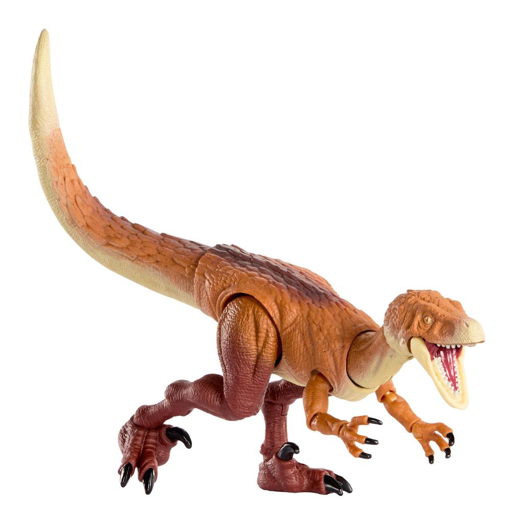 Mattel Jurassic World Hammond Collection Ornitholestes Dinosaur Figure for 19cm In Ages 8 and JKM91 Kids, Toy, Approx. Length, Up, Brown,
