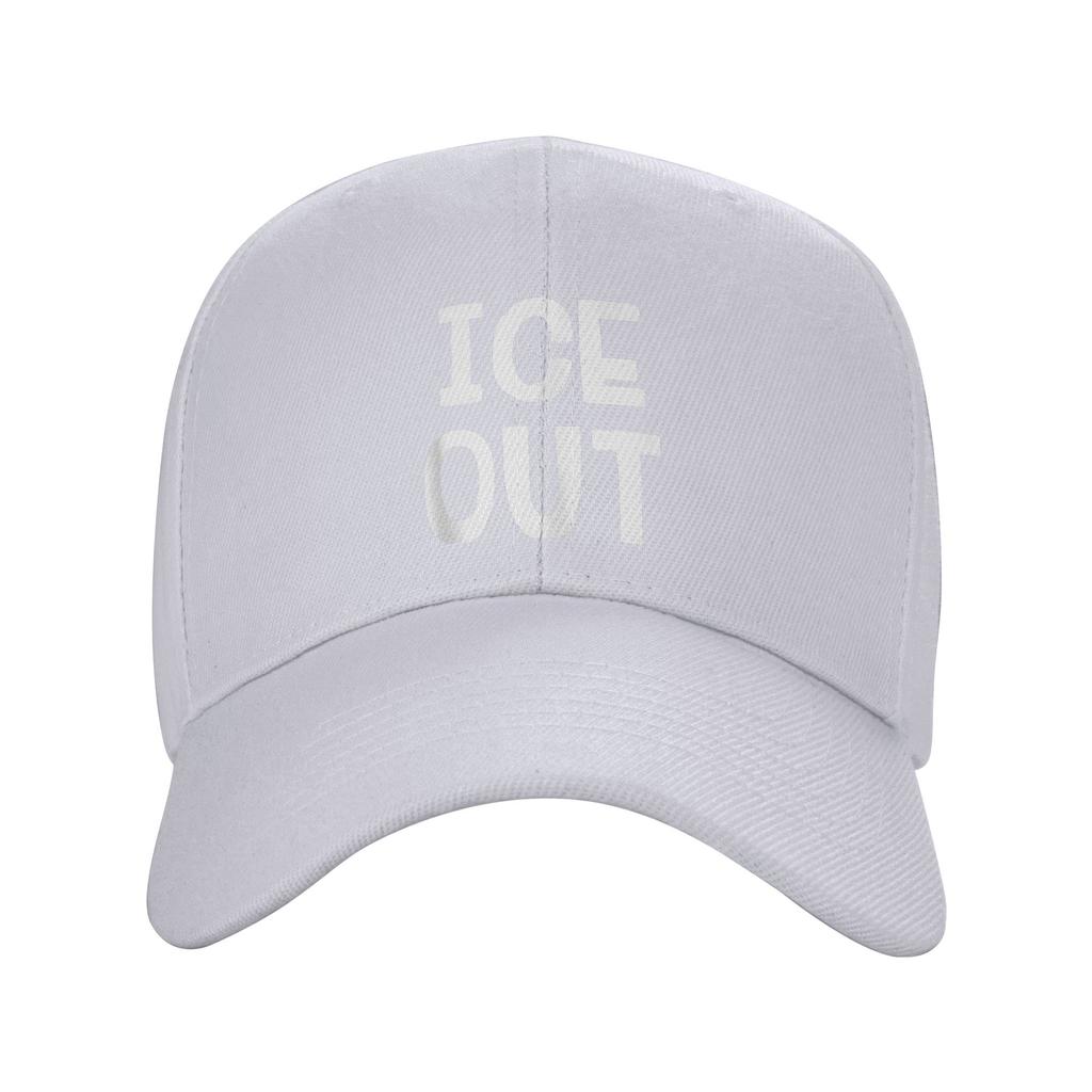 ICE Out Print Sonnen-Baseballkappe Sommer Unisex-Teens Print Trucker-Kappe Großhandel Lässig Outdoor Fitnessstudio Baseballkappen