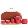 LISM Portable Ceramic Travel Tea Set
