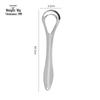 Stainless Steel Double-Layer Tongue Scraper for Adults - Relieves Bad Breath & Deep Cleans