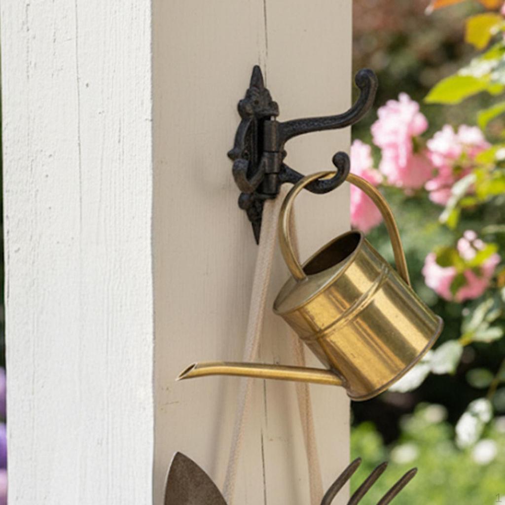 Cast Iron Wall Hook Coat Rack , Vintage Outdoor Decorative Key Holder, Hanger for Mudroom,