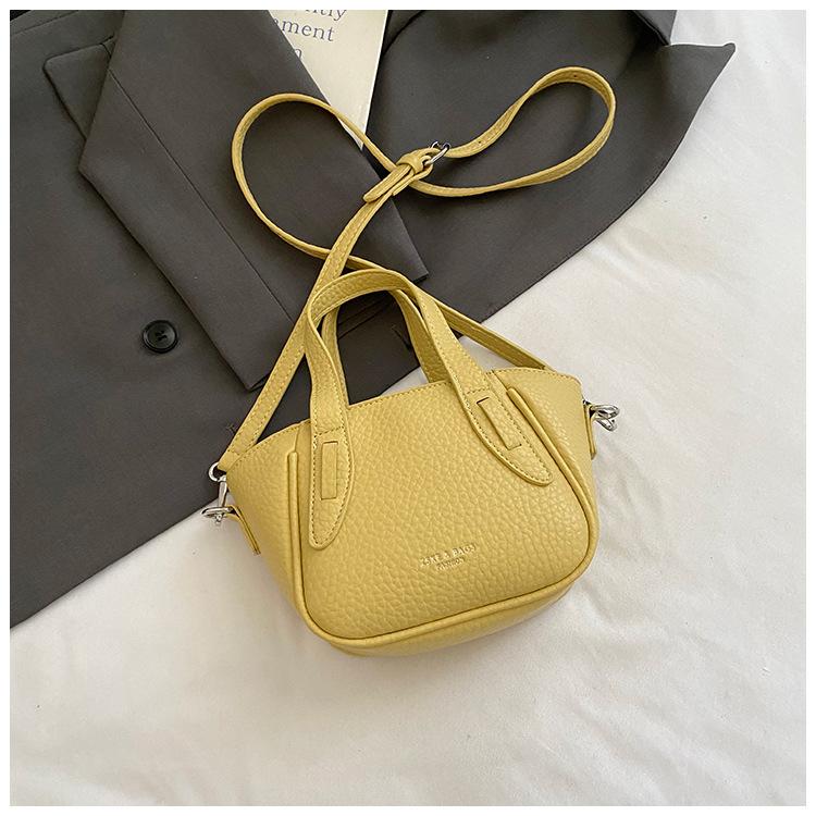 

Korean spring and summer high texture 2025 new versatile lychee pattern single shoulder crossbody bucket underarm commuter women s bag