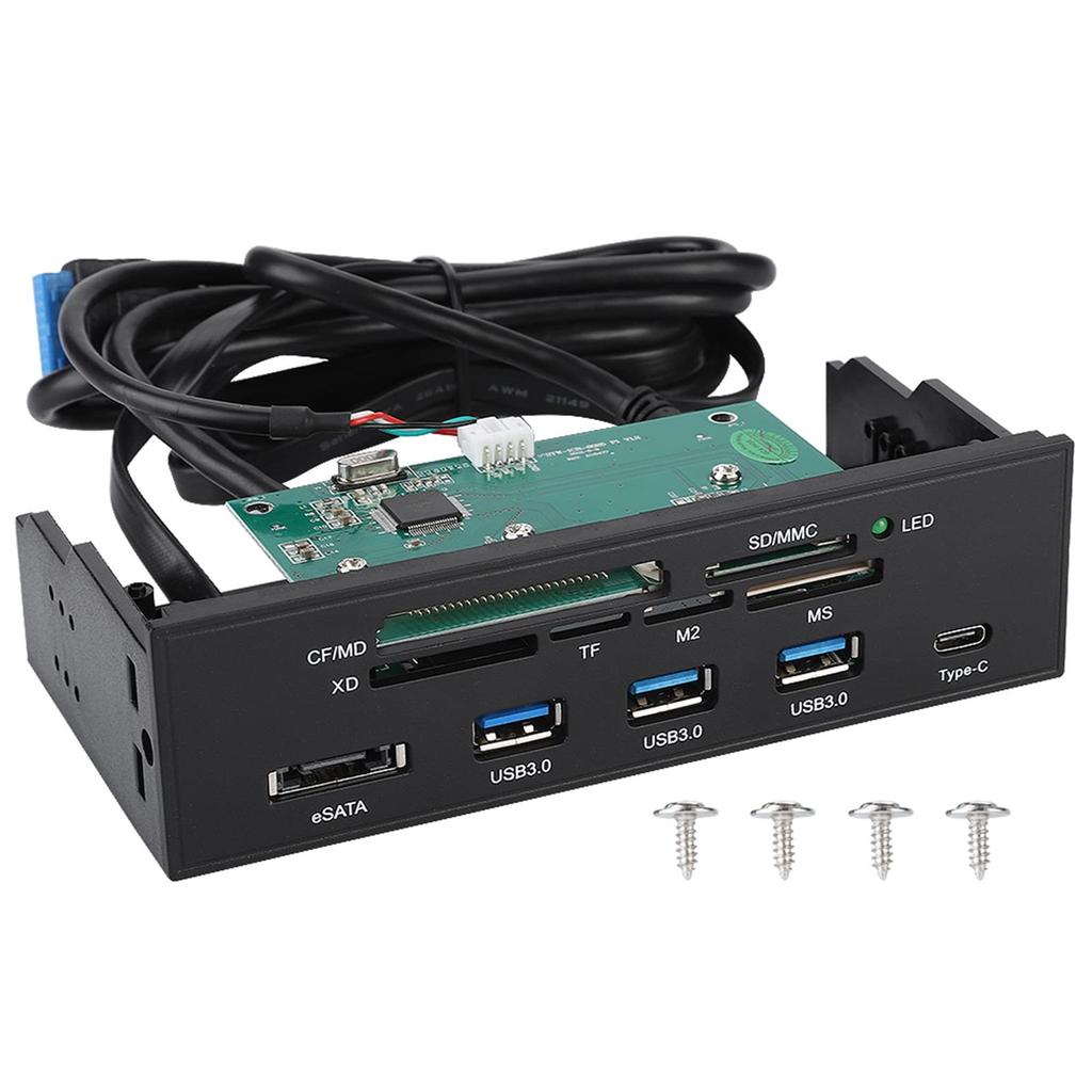 J-ouuo 5,25palcový multifunkční integrovaný čtečka karet pro panel PC na přední straně