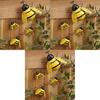 Metal Bee Wall Art Indoor And Outdoor 3d Sculpture For Garden And Bedroom Decorations