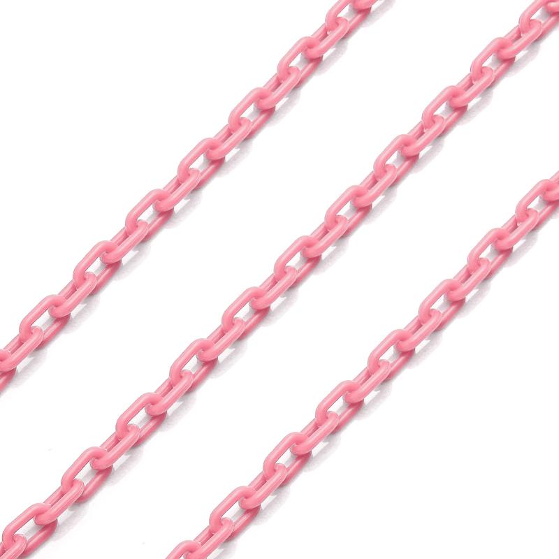10Pcs/Lot 0.5m Colorful Acrylic Link Chain Keychains for Decoration Making Accessories DIY Necklace Bracelet Phone Chain Supply
