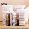Space Saver Bags for Travel 2PCS Vacuum Seal Clothing, No Pump Compression Storage Bags, Seasonal Clothing Transparent Saving And Closet Organization