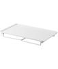 Yamazaki Tower Folding Stackable Shelf, Medium, White, Size: 40.9cm W x 24cm D x 19cm H, Stackable, Under-Sink Storage, Kitchen Rack, Model 1367