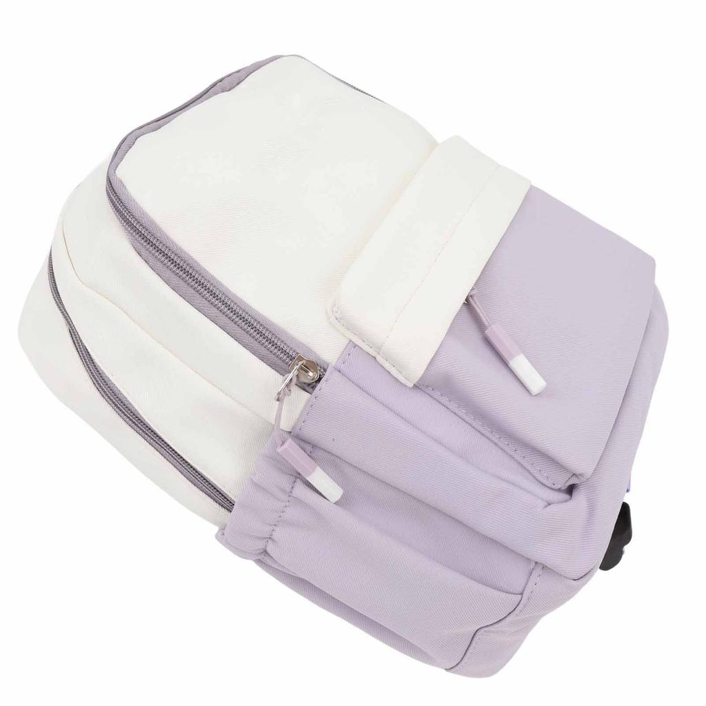 Backpack Simple Style Waterproof Versatile Large Capacity Laptop Work Business Backpack for Office School Travel Purple