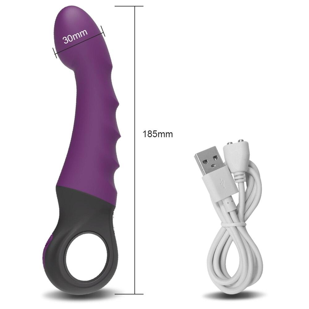 Dildo Multi Speed G Spot Vagina Vibrator Klitoris Butt Plug Anal Erotiske Varer Produkter Sexleketøy for Kvinner Voksne Kvinner
