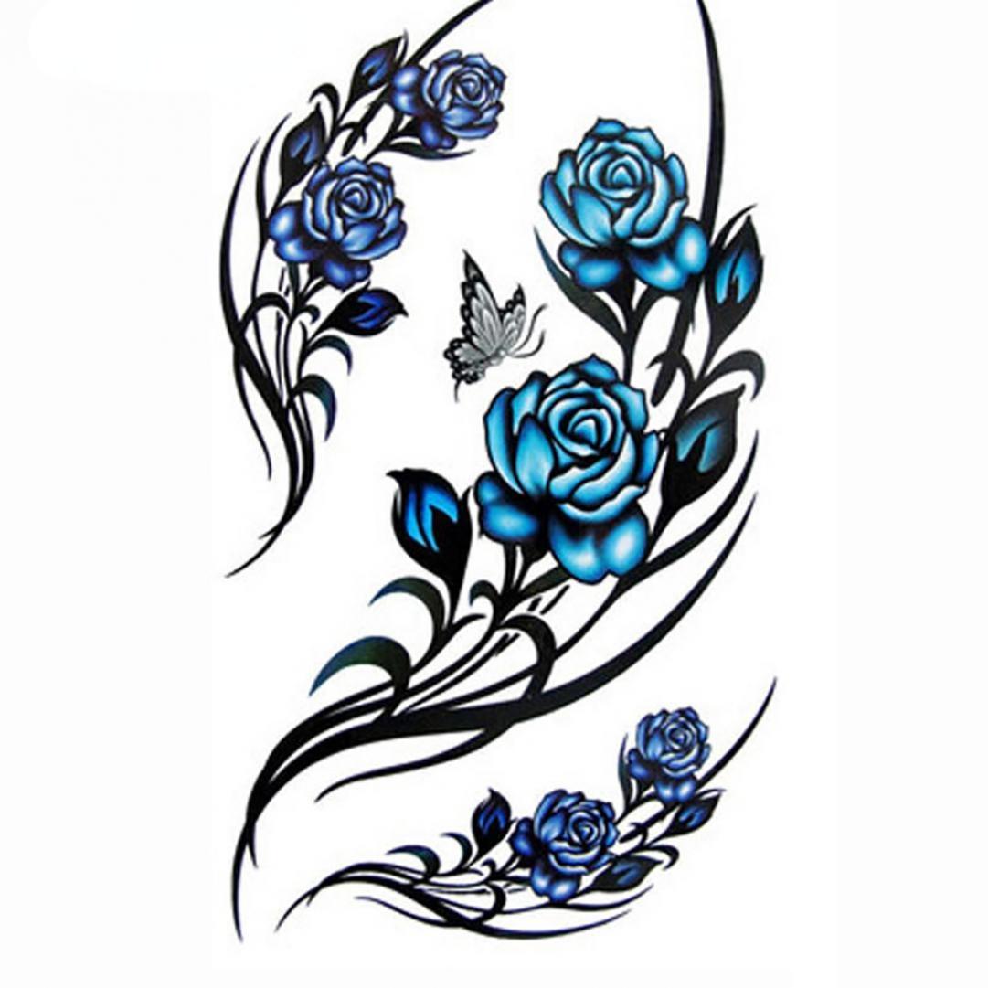 

1 лист для женщин бабочка цветок рука нога татуировка наклейка временный боди-арт здоровье и красота