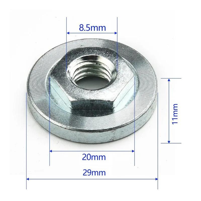 Hexagon Nut for 100 Type Angle Grinder Stainless Steel Hexagon Nut Pressure Plate Quick Change Locking Nut Angle Grinder Acces