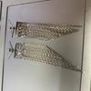 Women's Fashion Light Luxury Dimple Tassel Earrings, Niche Light Luxury High-end Feeling, White Gold Vacation Style Long Earrings