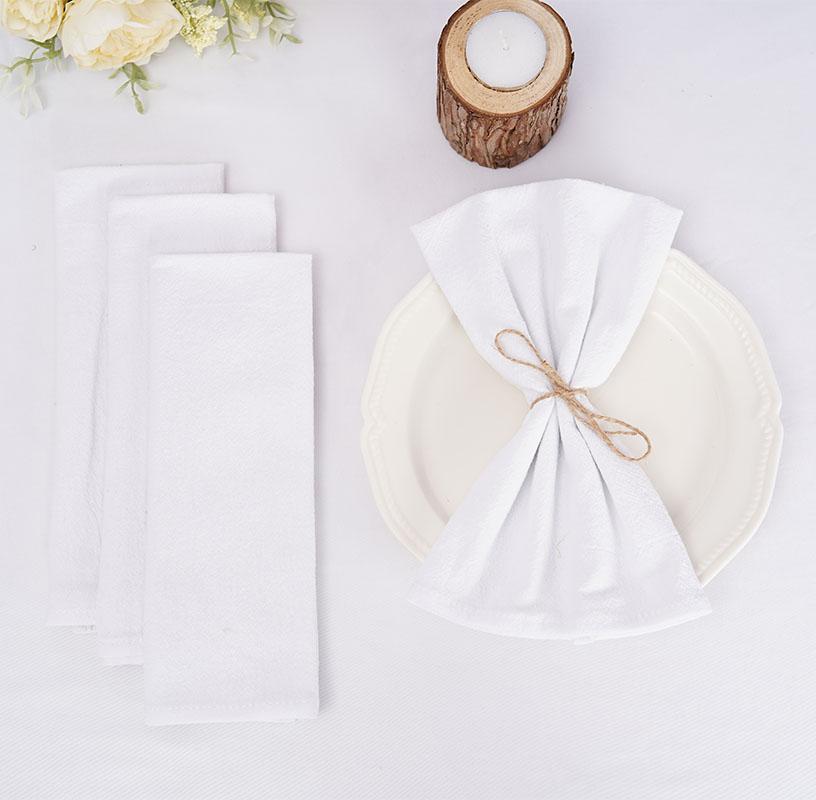 50PC 30X45CM Table Cloth Napkins Cotton Durable Fabric Reusable Kitchen Dining Easter Wedding Christmas baby shower Decoration