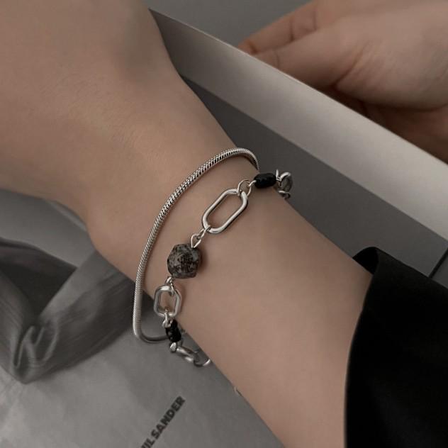 Retro Double-Layer Beaded Bracelet: Stylish, Personalized Japanese-Korean Trend Jewelry