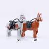 Historically Famous Battle Horse Building Block Model Medieval Cavalry Soldiers Figure Bricks Accessories Toys For Kids J108