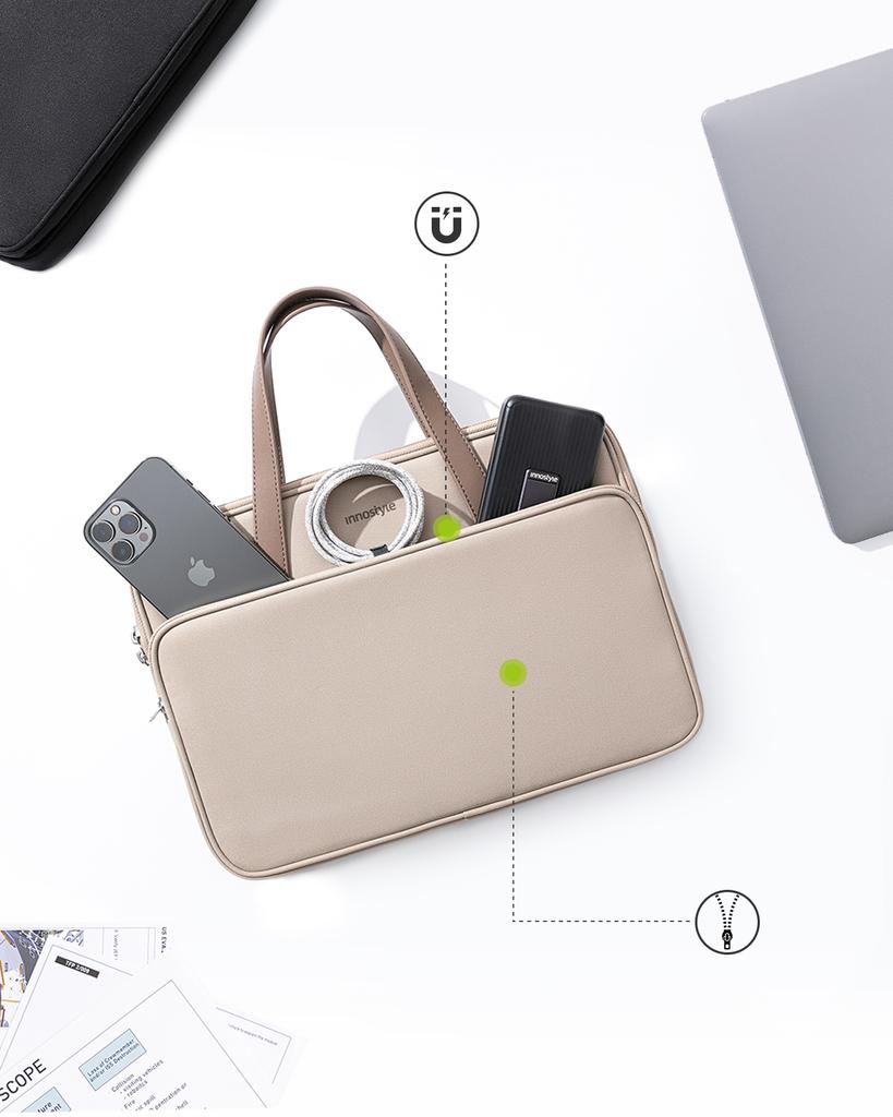 Innostyle Women's 14" Waterproof Omniprotect Pro Laptop Bag Beige