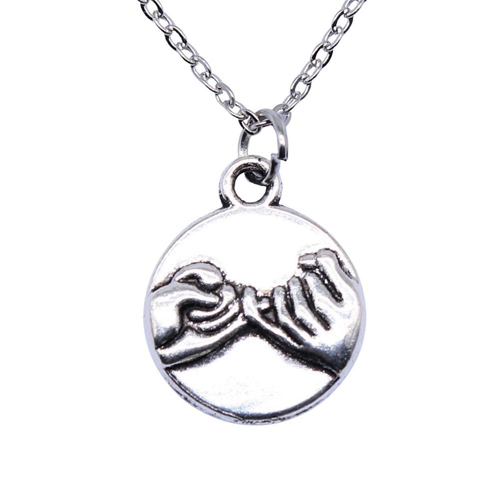 Ornate Angel With Heart Pendant Necklace Spiritual Faith Jewelry 40cm Short Chain