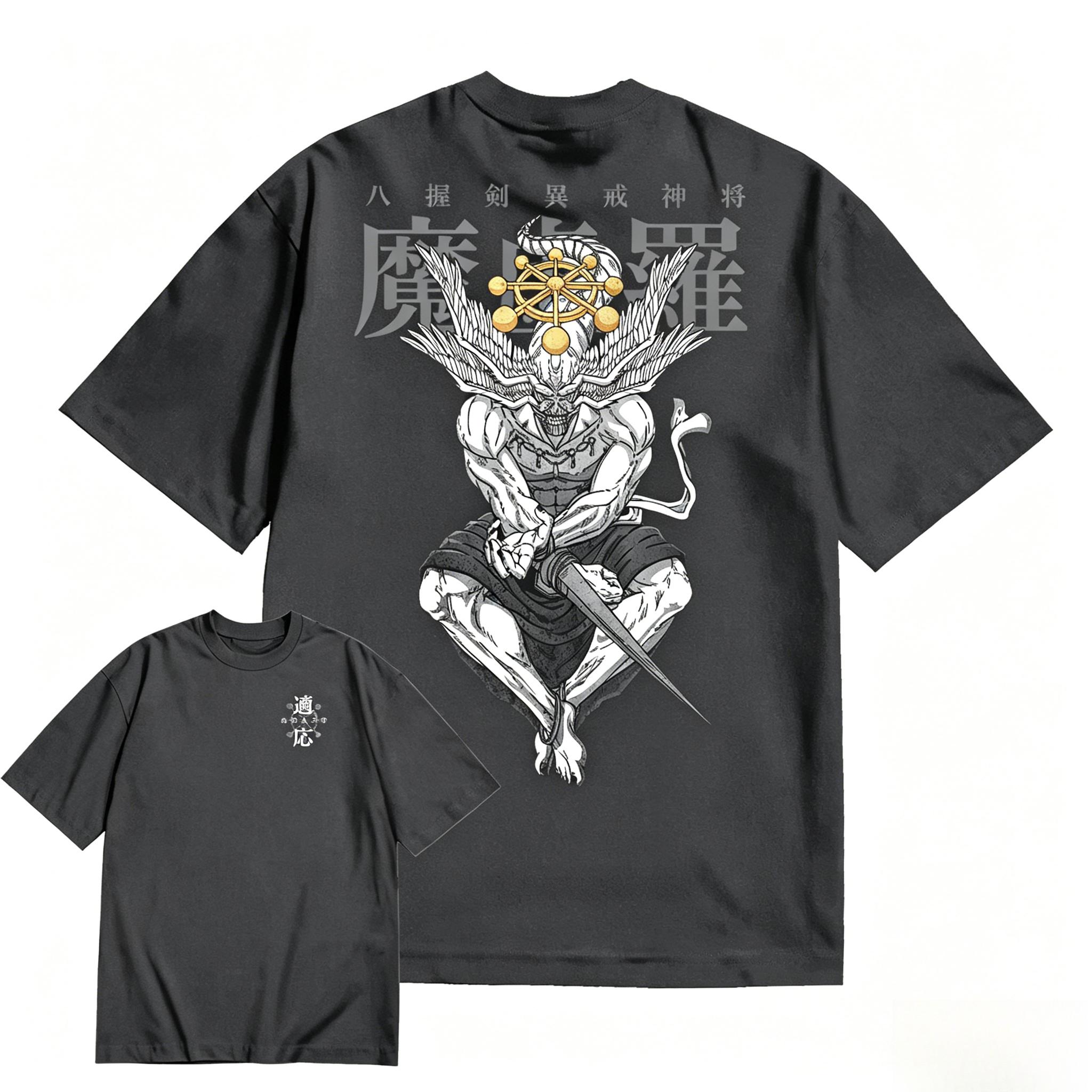 

new Unisex Anime Jujutsu Kaisen Mahoraga Graphic TShirt Cotton Oversized Shirt unisex Yk Unisex Short Sleeve 4XL