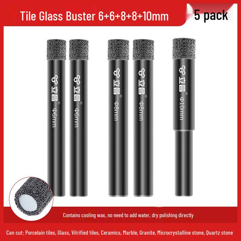 Tile and Glass Drill Bit - Hole Saw for Marble and Tile Drilling