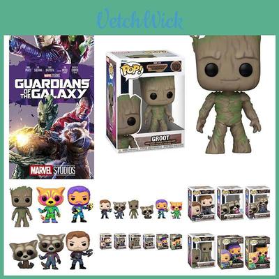 Galaxy Guardians 3 Collectible Figures Rocket Raccoon And Groot Pops