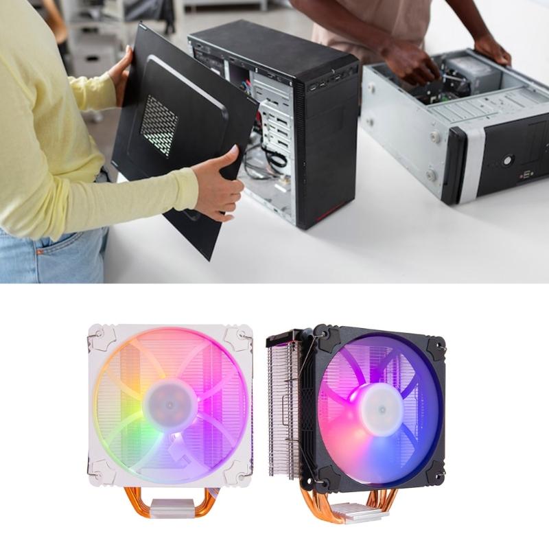 4 Heat Pipe ARGB CPU Air Cooling Fan PWM 4Pin ARGB Cooling Fan For PC Case Computer Hardware Thermal Management