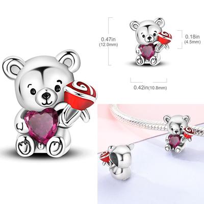 Newest Charms Bead Copper Lovely Cat Moon Eternal Love Heart Dangle Fit Original Fashion Bracelets Diy Jewelry
