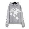 Unisex Oversized Hoodie With Foil Bubble Letter Print 555555 Streetwear Casual Sweatshirt Men Women