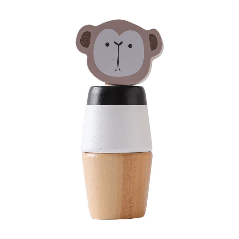Wooden Toys Baby Montessori Board Games Wooden Blocks Education Baby Toy 0-12 Months Screw Knob Toy Cartoon Wooden Toys for Baby