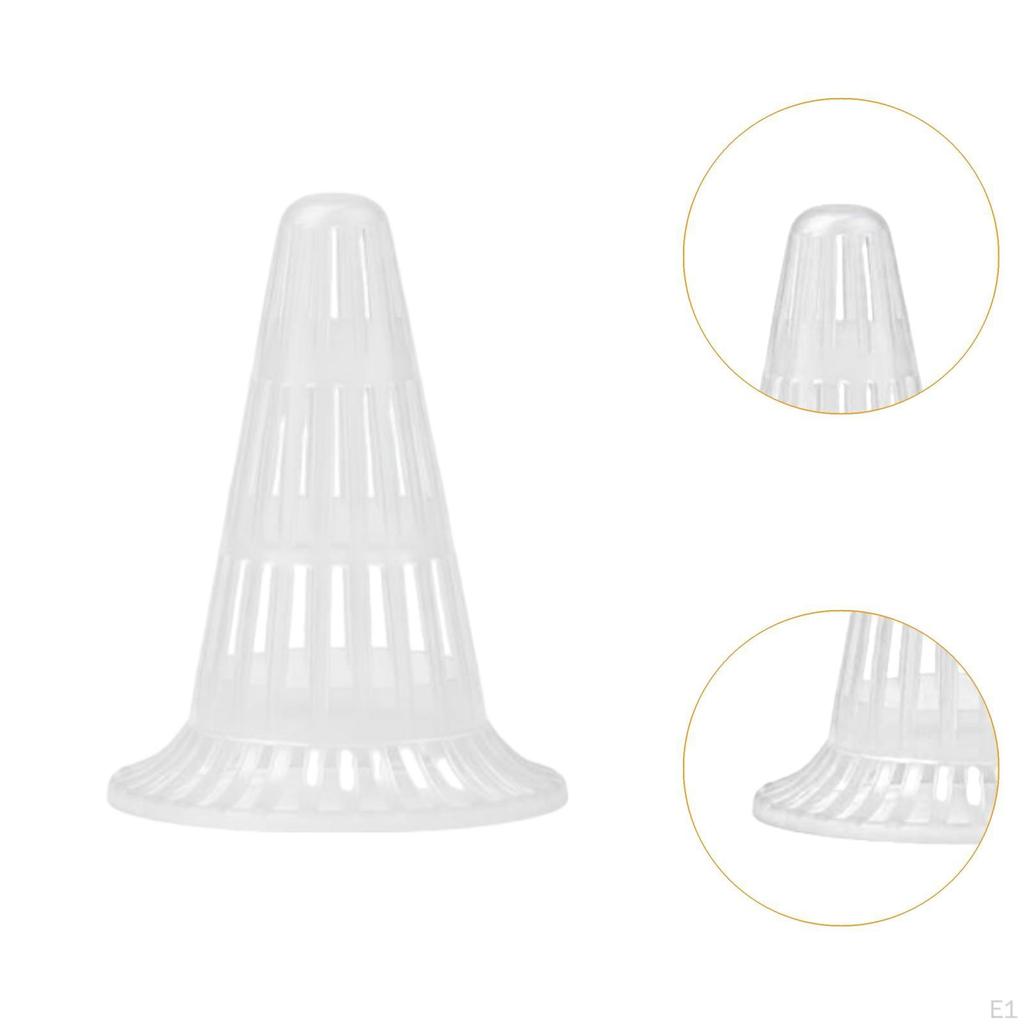 10 Cone-Shaped Flower Pot Mesh Inserts, Drainage Covers, Protection, Convenient to Use