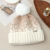 Autumn and Winter Windproof Thickened Thick Thread Wool Hat Knitted Hat Jacquard Warm Ear Hat Women's Outdoor Travel