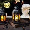 Decorative Pumpkin LanternCandle Lamp Retro Candlestick Party Atmosphere Light Table Ornament