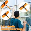 2 In 1 Window Cleaner Tool Double Sided Glass Squeegee Cleaner Duster Mop With Extendable Pole Ceiling Furniture Cleaning Tools
