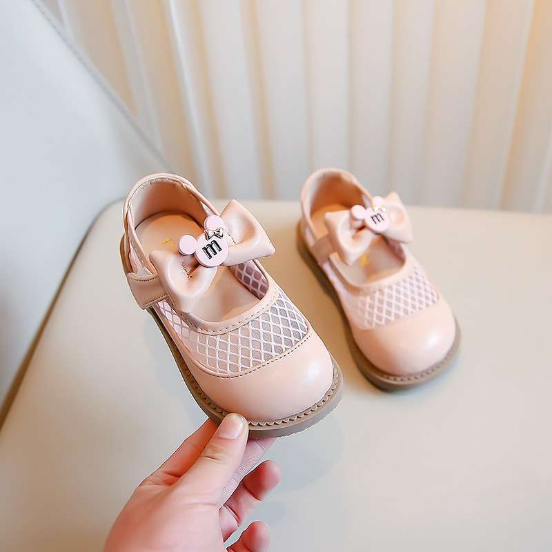 

Детская сетчатая дышащая обувь для малышей 2025 весна и лето детская зарубежная нескользящая маленькая кожаная обувь для девочек маленький ароматный ветер туфли принцессы foot length + 0.5 to 0.8cm select inner length розовый