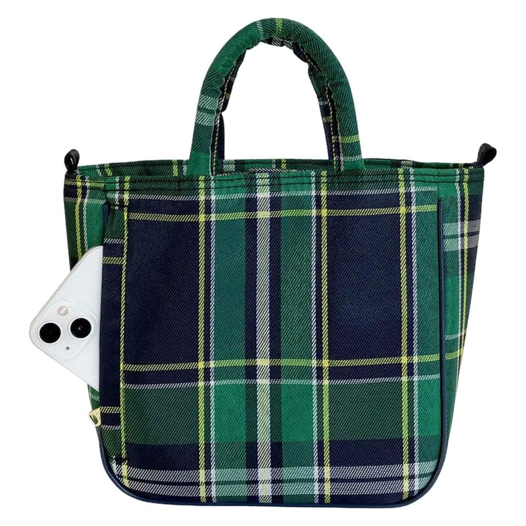 Sanrio Hello Kitty Schulter-Tragetasche ROOTOTE Sanrio 2-Wege (Grüner Scheck)