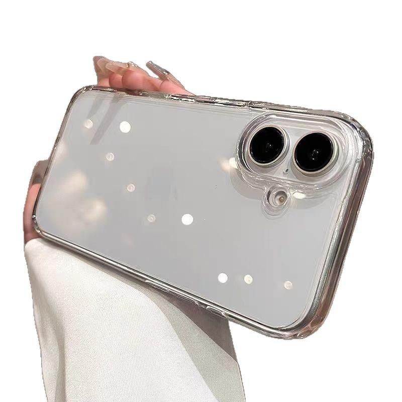 Touchscreen Phone Case for Apple 15promax Protective Case for IPhone 14plus 16 Simple Transparent Trendy
