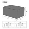 Jacquard Ottoman Stool Cover Stretch Footrest Dust Slipcover For Living Room Plush Non -Slip Chairs Protector L Xl Size Home Use Decor